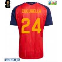 Spania Marc Cucurella #24 Hjemmedrakt VM 2026 Kortermet